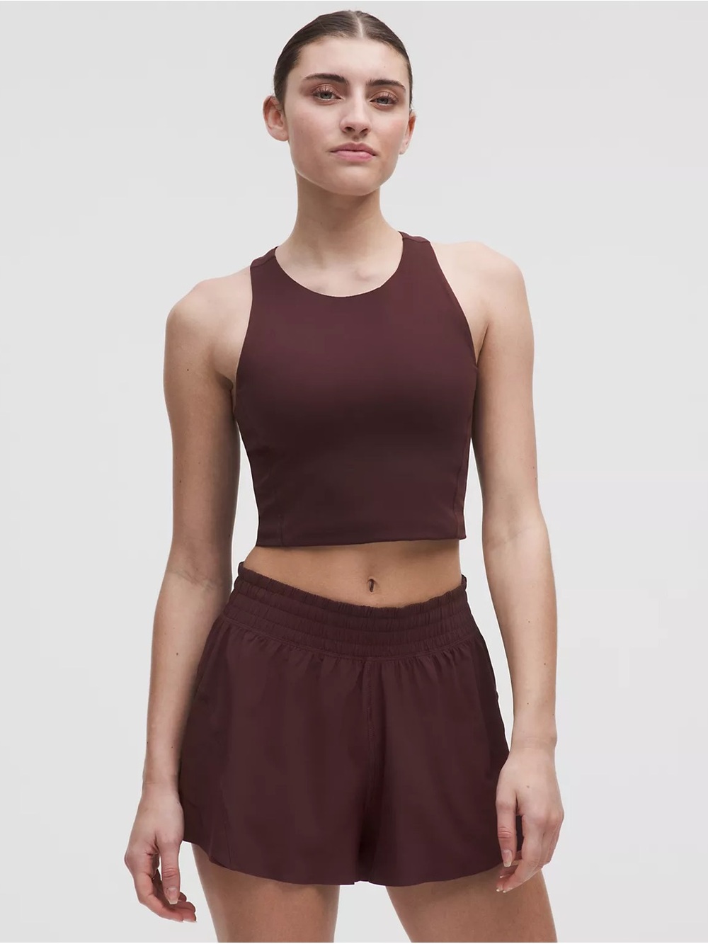 Lululemon Swift Speed Cropped Tank Midnight Plum size 12